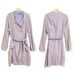 NWT Raquel Allegra Trench Coat in Lilac Metallic, Size 2/M