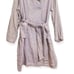 NWT Raquel Allegra Trench Coat in Lilac Metallic, Size 2/M