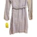 NWT Raquel Allegra Trench Coat in Lilac Metallic, Size 2/M