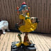 Vintage Fontanini Clown Girl Figure #944 Depose Italy Yellow Dress Spider Mark