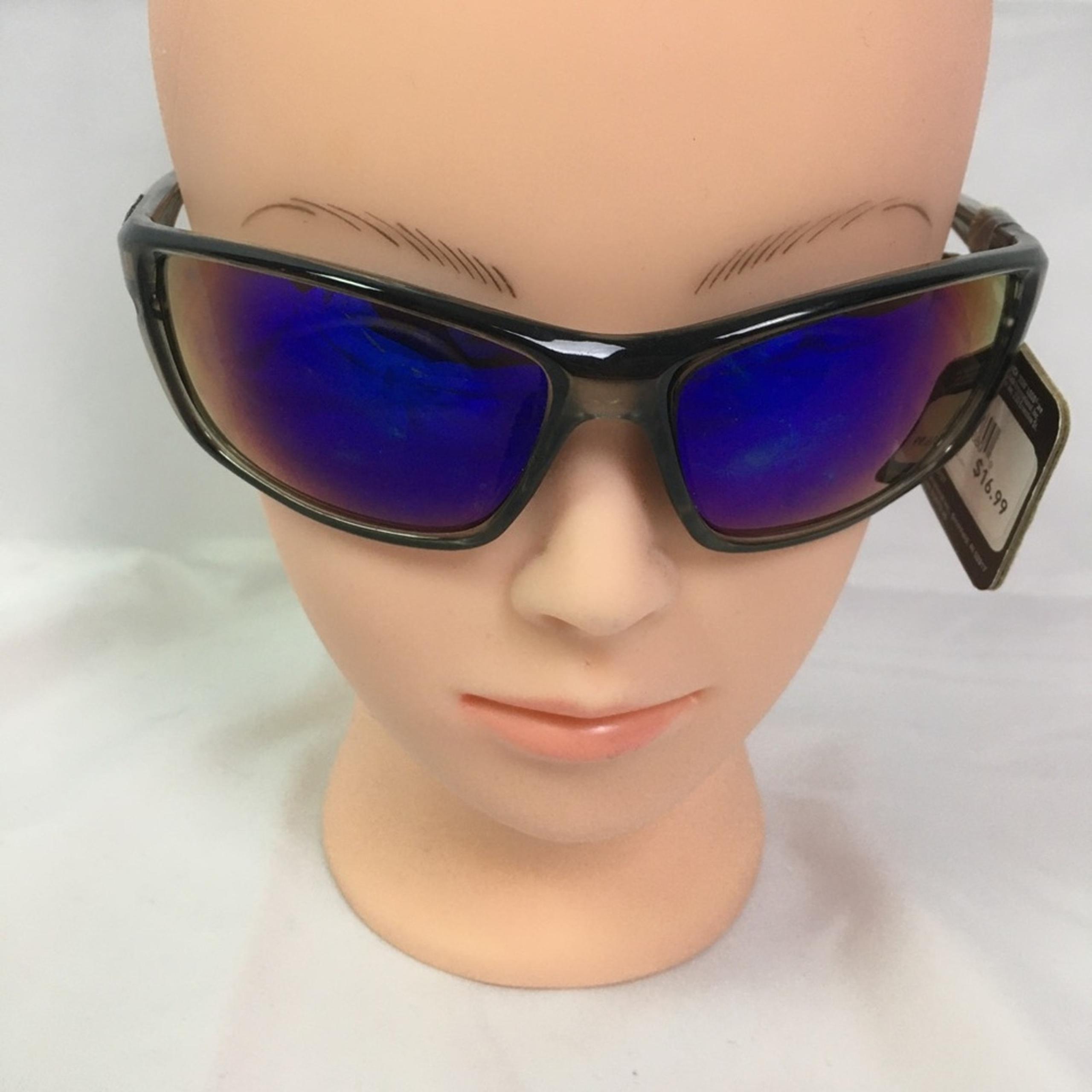 Panama Jack Mirrored Biker Sunglasses Gunmetal Gray