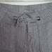Prana Gray with White Stripes Linen/Cotton Blend Joggers Size 2