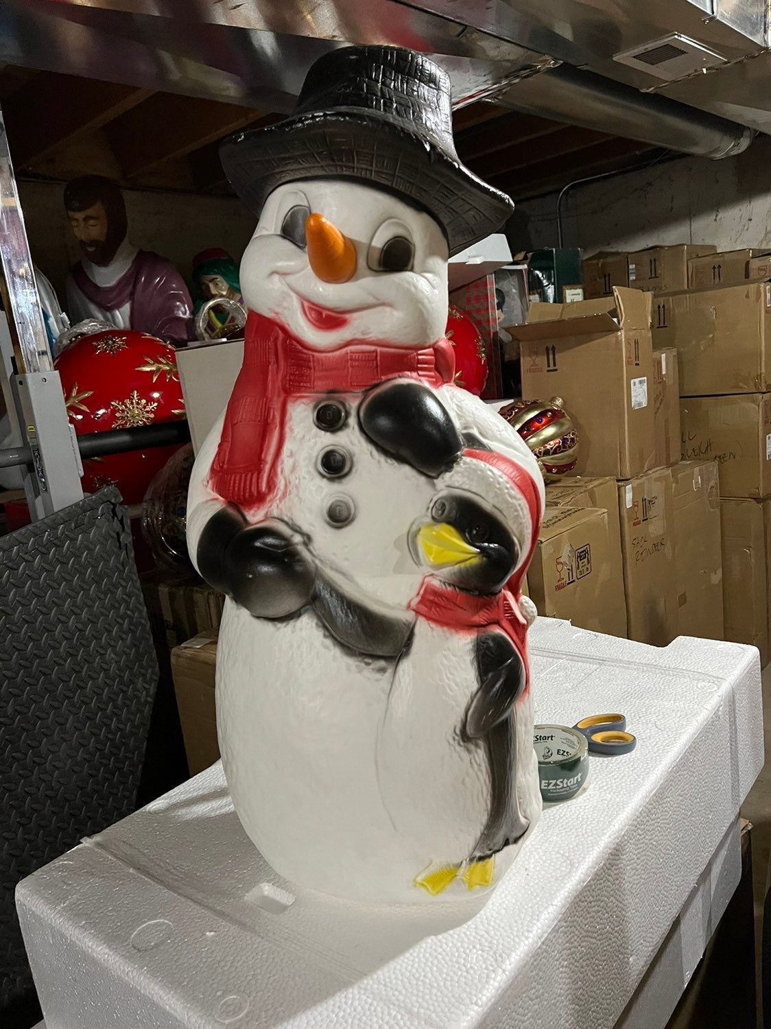christmas snowman blowmold