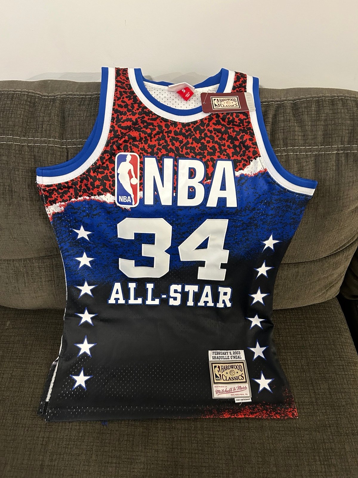 150 Mitchell & Ness Shaquille O'Neal All Star 2003 Swingman Jersey Men’s Sz: S