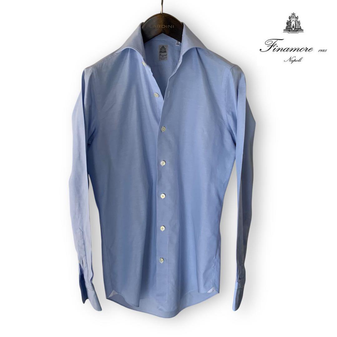 Hand-stitched Finamore cotton shirt