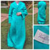 Vintage robe green gown house quilted bath night robe Vanity Fair