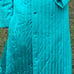 Vintage robe green gown house quilted bath night robe Vanity Fair