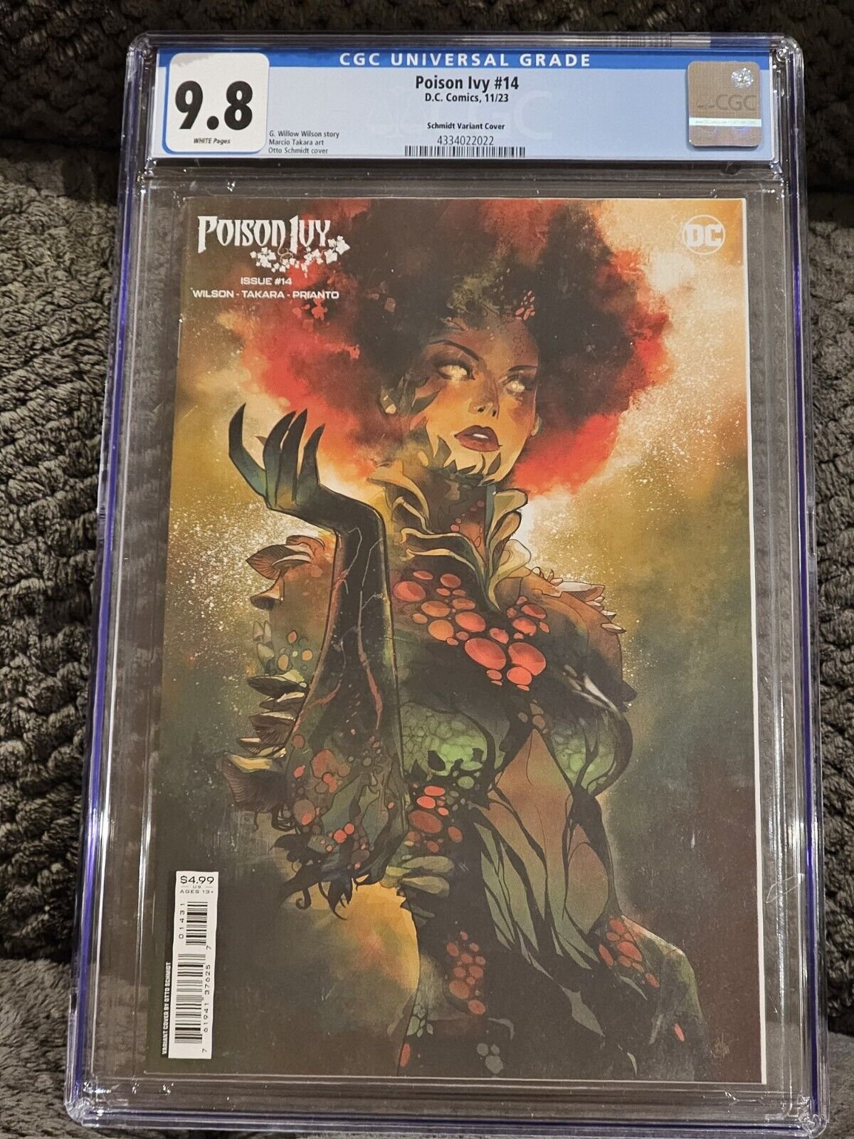 Poison Ivy #14 Otto Schmidt Card Stock Variant Minimal Cover CGC 9.8 DC Comics