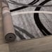 Modern Wavy Circles Design Area Rug 5'3 x 7'3 Gray-WG46XD