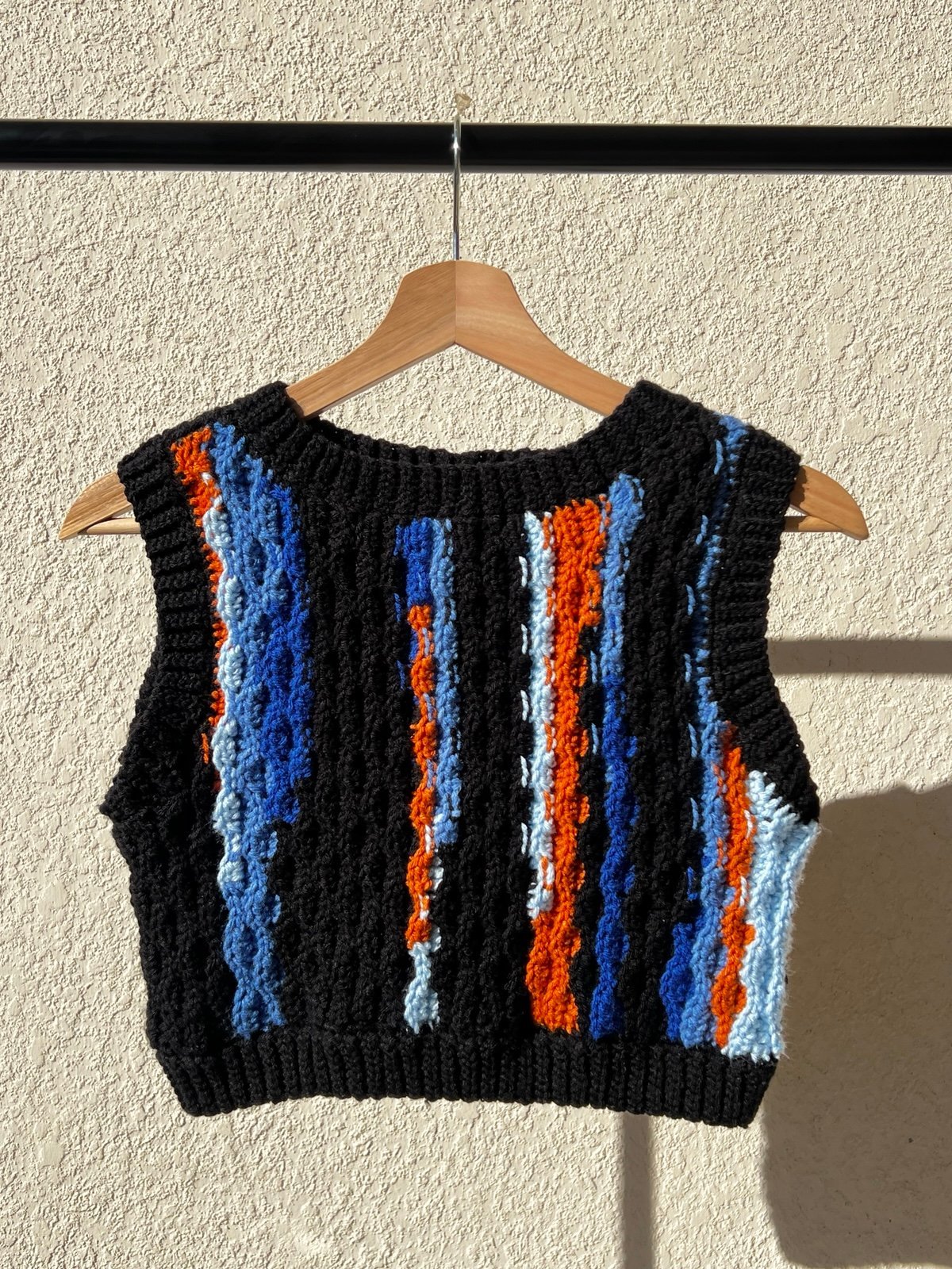 Crochet Crop Sweater Vest