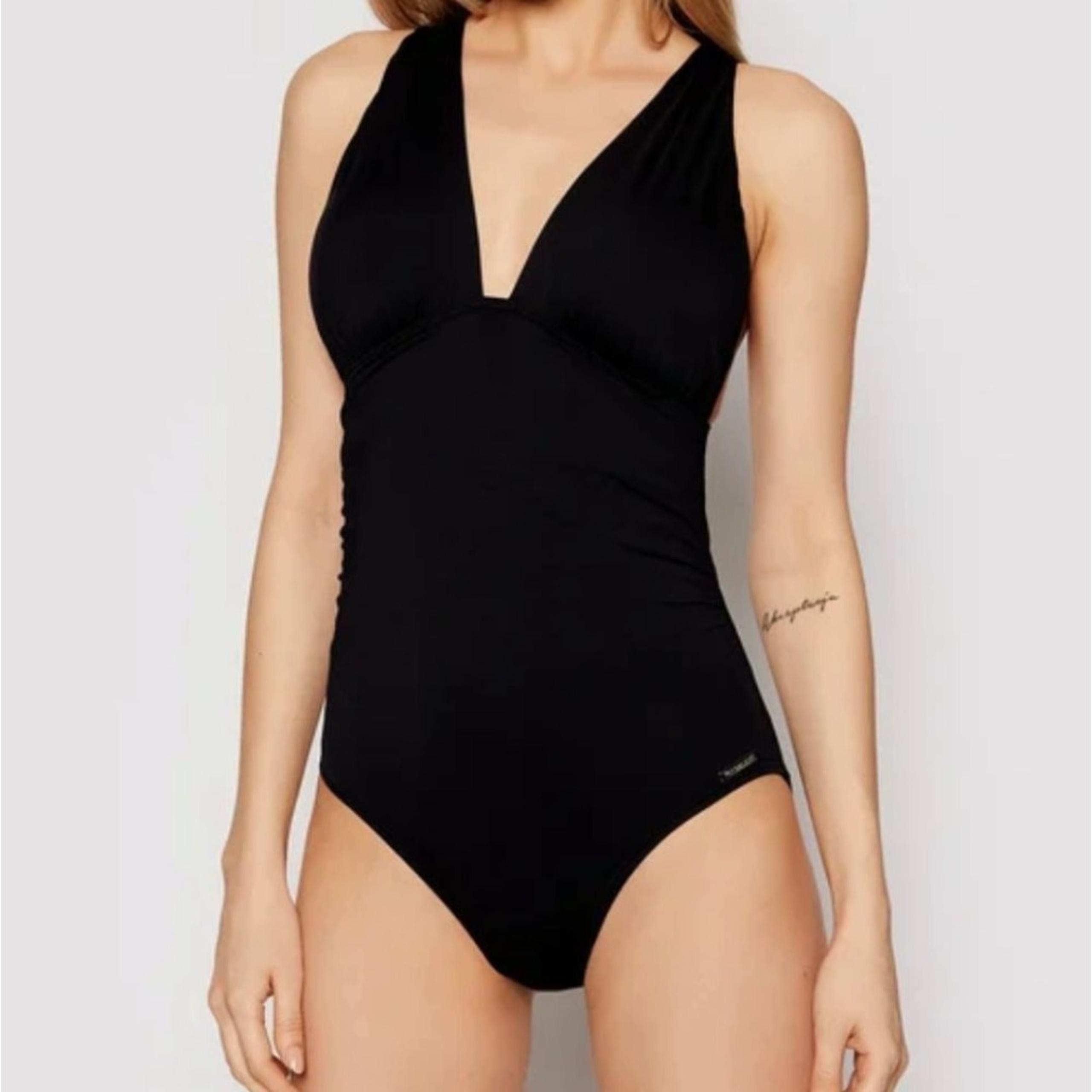 NWT Michael Kors Black Cruise Convertible  Full Coverage One Piece Swimsuit 14