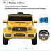 Ride on yellow benz