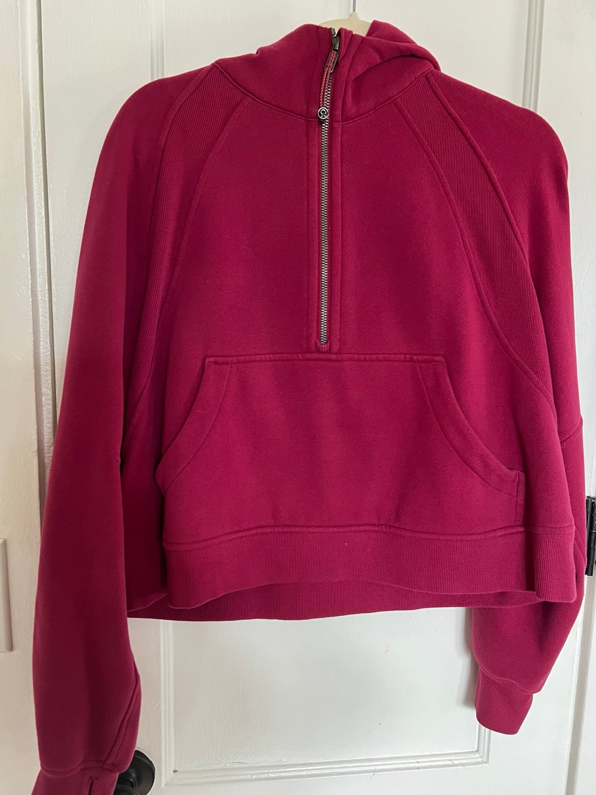 Lululemon Scuba 1/2 Zip M/L Color Pomegranate
