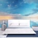 NEW UNOPENED 142 - Wall Mural Oil Painting Blue Sky Reflected Calm Ocean Sun