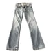 Armani Exchange Blue Light Wash Faded Distressed Bootcut Jeans Size 2 Short