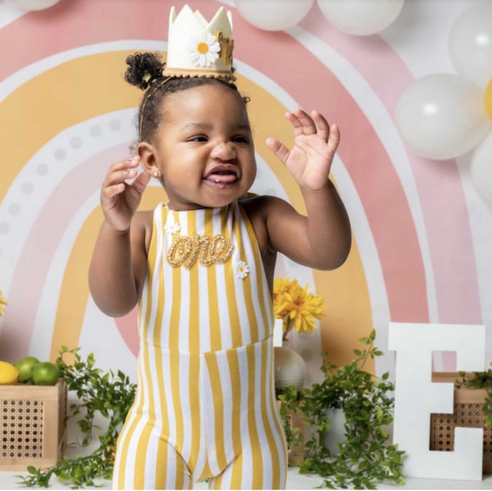 12-18 mustard romper boho first Birthday dress Outfit Groovy Jumpsuit