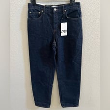 Zara Baggy Relaxed Fit Mid Rise Denim Jeans Size 8