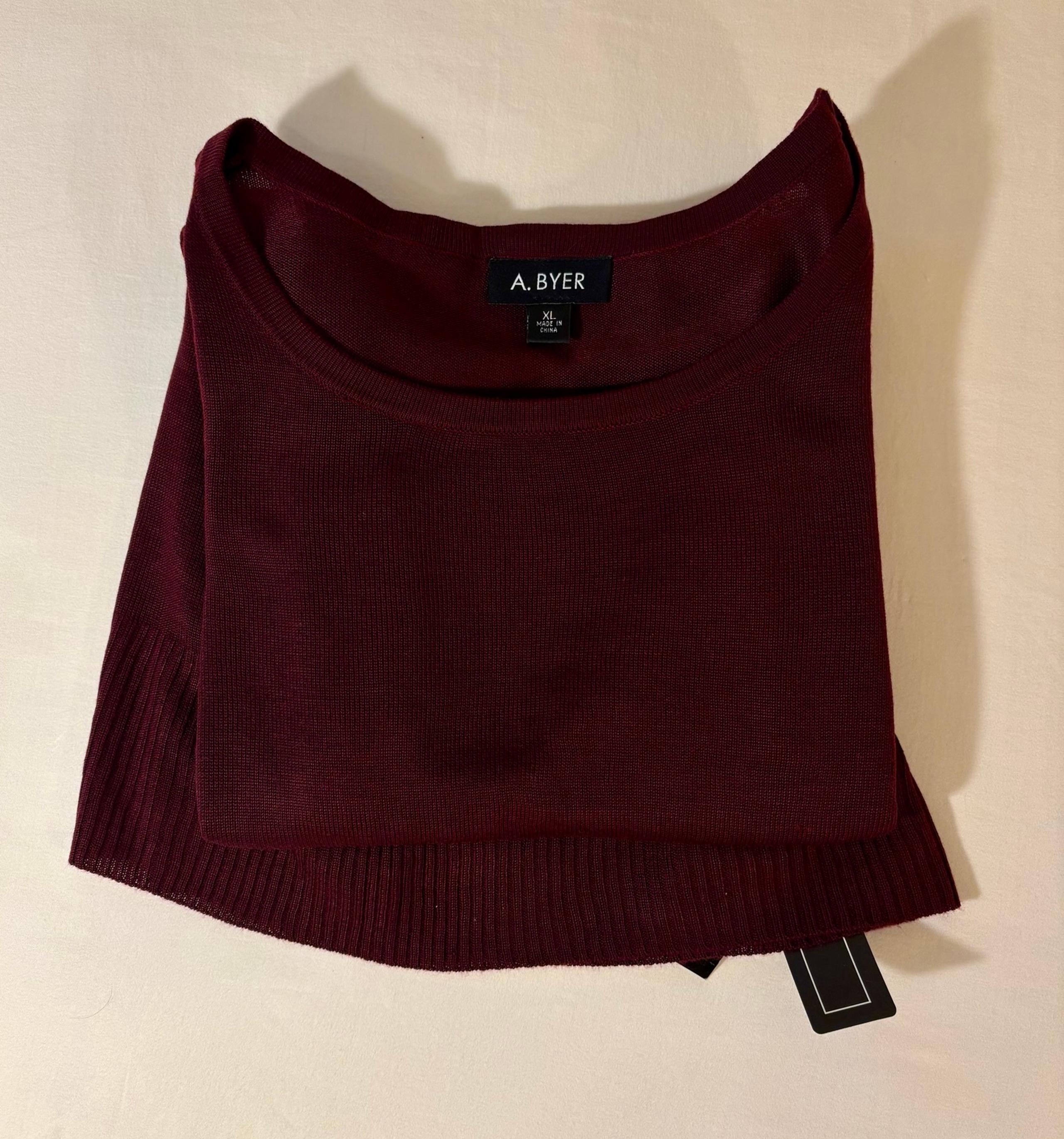 A. Byer Burgundy Sweater Dress Women’s XL