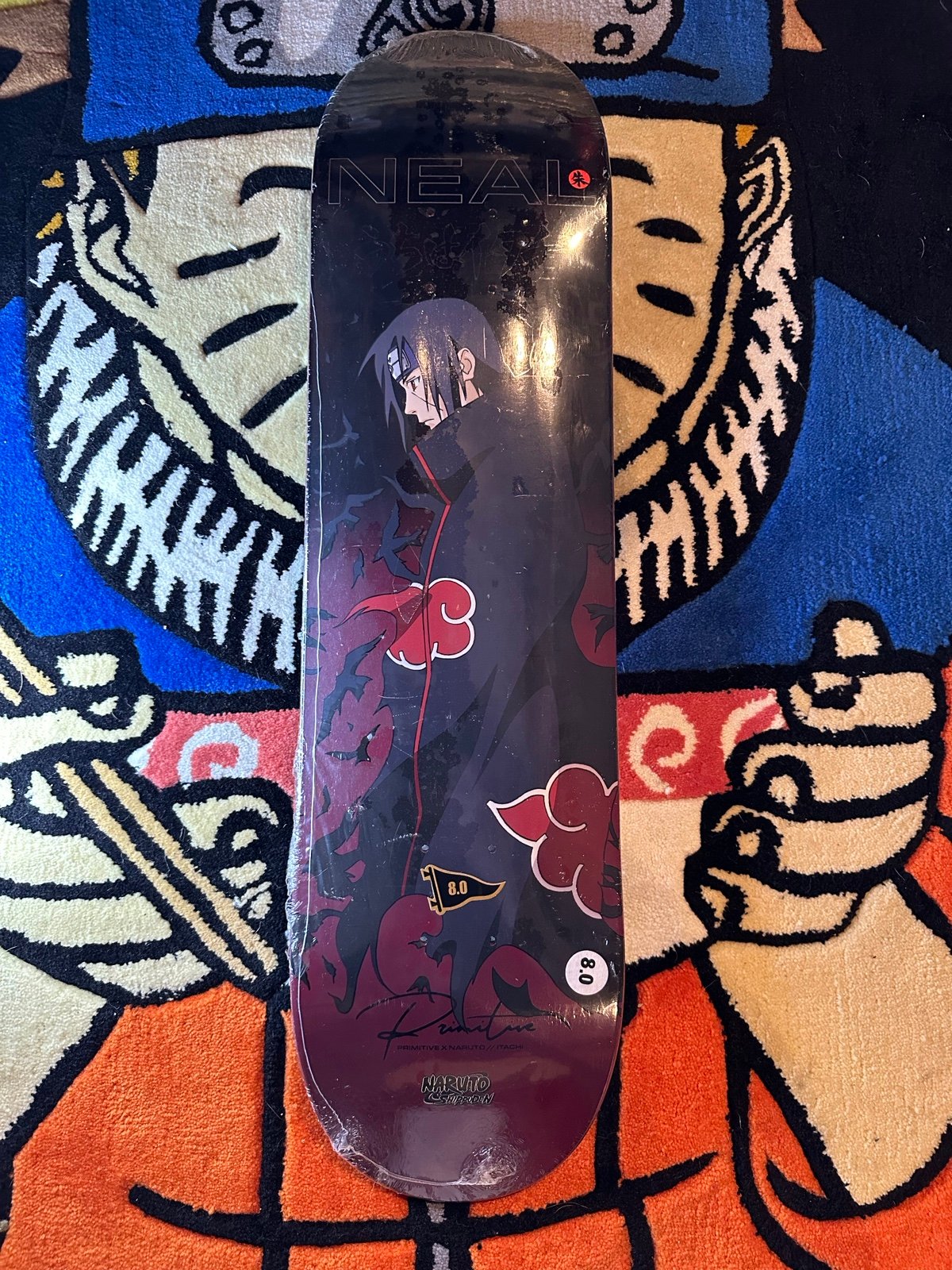 Primitive x Naruto Itachi Crows Skate Deck