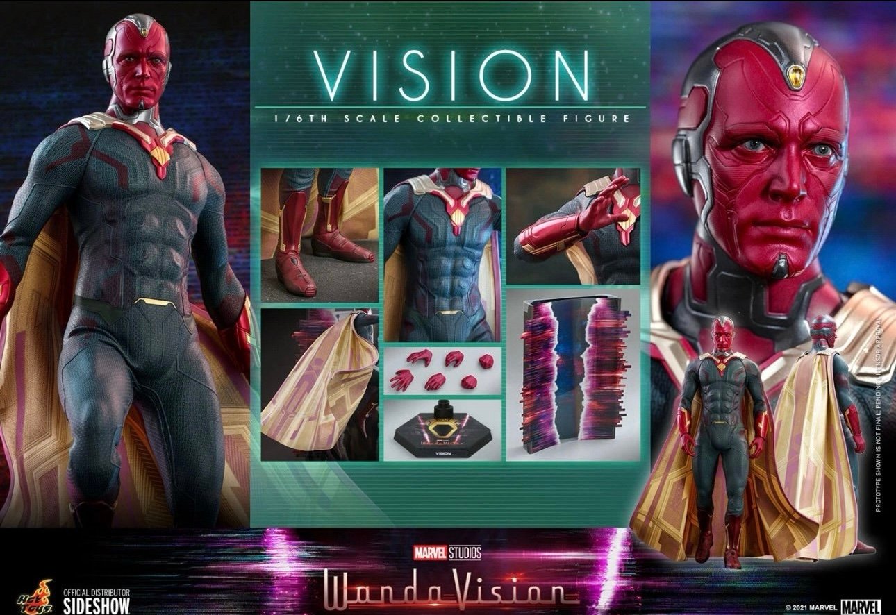 Hot Toys Marvel Wanda Vision TMS037 Vision 1/6 Scale Collectible Figure