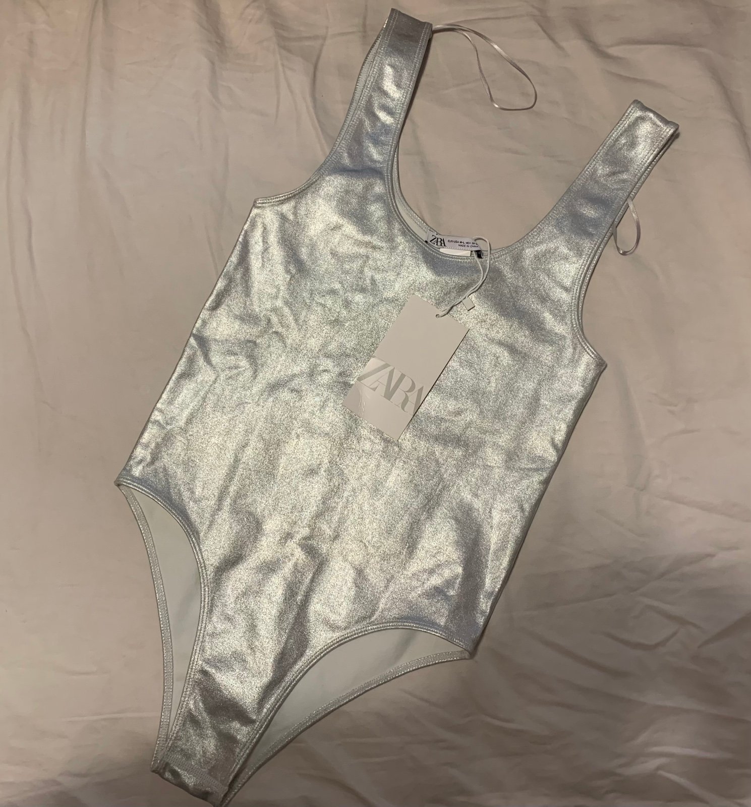 ZARA Metallic Bodysuit