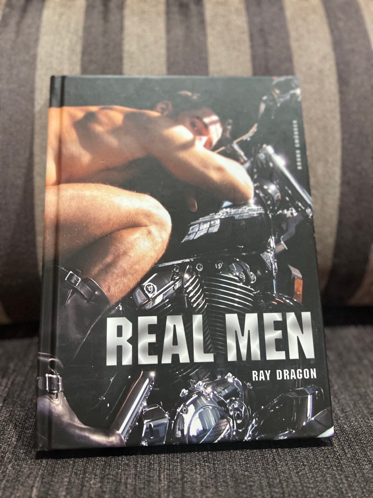 Adult erotic hardcover gay book real men 18+ signed RARE