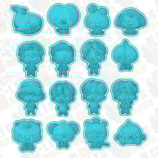 BT21 COOKIE CUTTER SET OF 16 6140