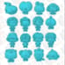 BT21 COOKIE CUTTER SET OF 16 6140