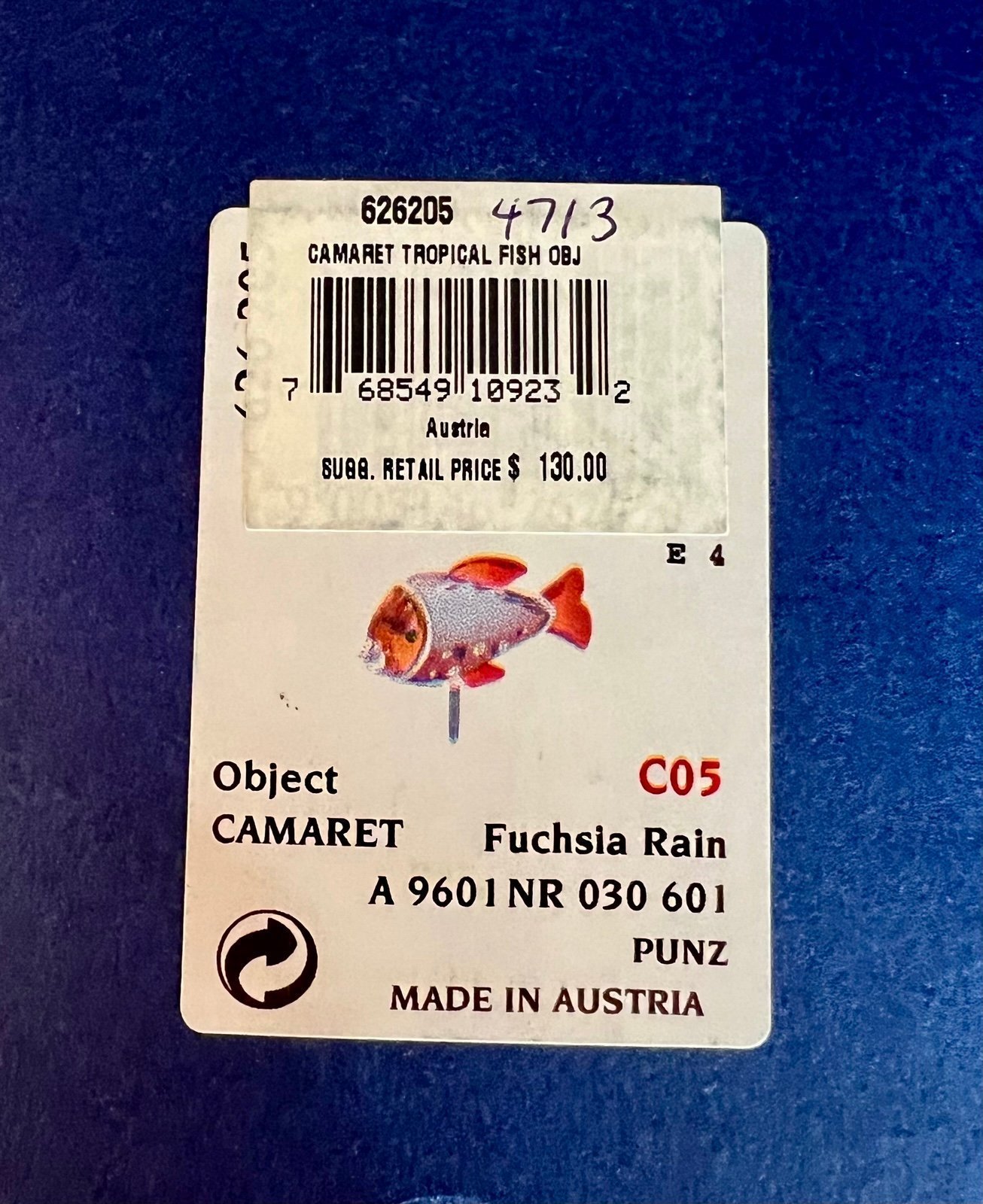 Swarovski Cameret Tropical Fish/Fuschia Rain