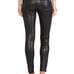 Rag & Bone Lamb Leather Skinny Jeans sz 25 Washed Black 1000