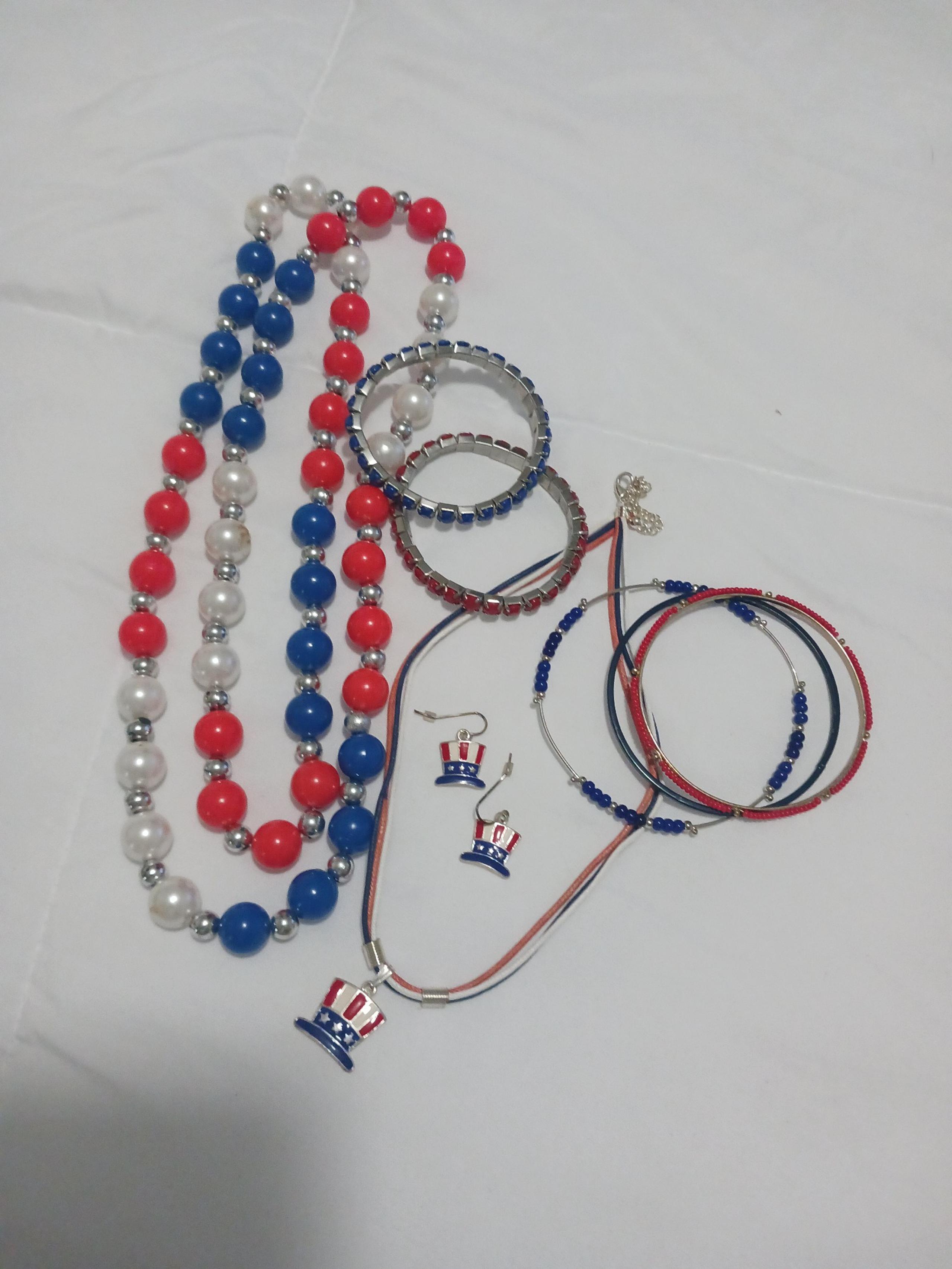 Red,white & blue jewelry