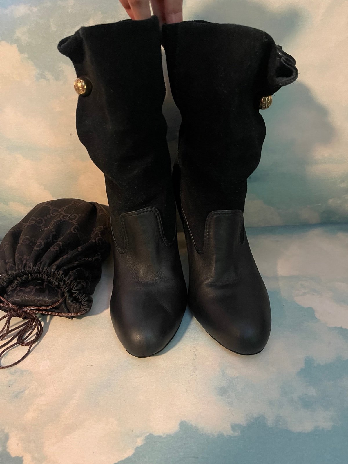 Tory Burch ankle boots, black, leather