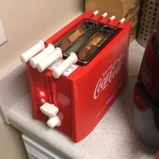 Coca-Cola Grilled Cheese Toaster with Easy-Clean Toaster Baskets