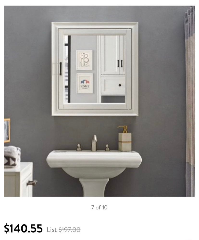 Crosley Furniture Tara Bath Mirror Cabin