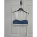 Onia Women's Zoe Bikini Top in Cobalt Blue/White XS MSRP 95