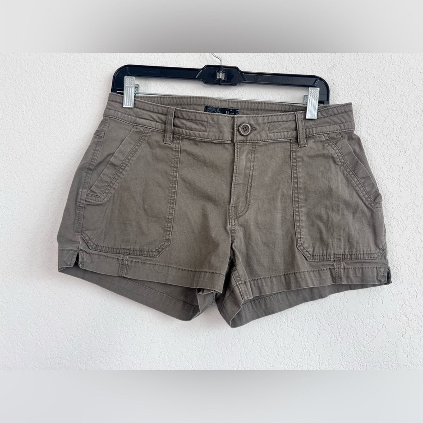 PrAna Elle Short in Olive Green Size 8