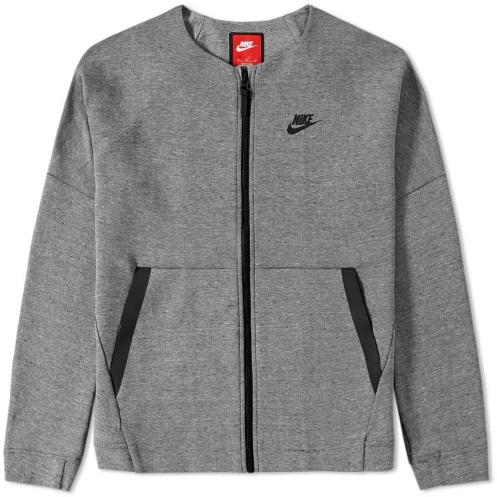 NIKE TECH FLEECE WINDRUNNER HOODIE GREY 803585 063 WOMENS SIZE MEDIUM