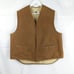 Carhartt Vintage Sherpa Lined Work Vest Men XL Tan Duck Canvas Pockets Full Zip