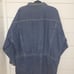 VINTAGE 90s Hip Hop Michael Sloane large long denim jacket with tied accents