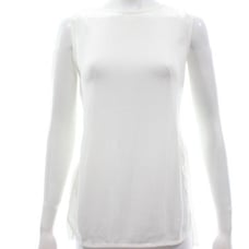 MASSIMO DUTTI Ivory Sleeveless Top Size Small