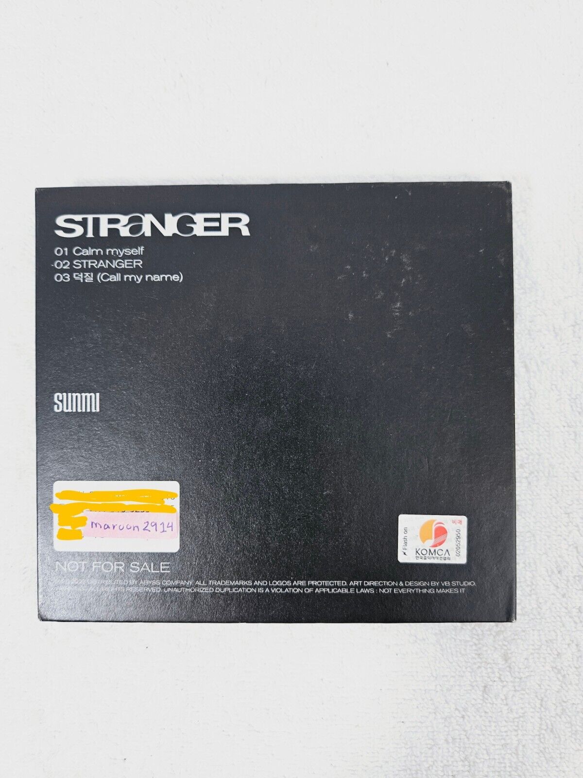 ソンミ　アルバム STRANGER サイン入り SUNMI Stranger Signed Promo Album Autographed Digital Single