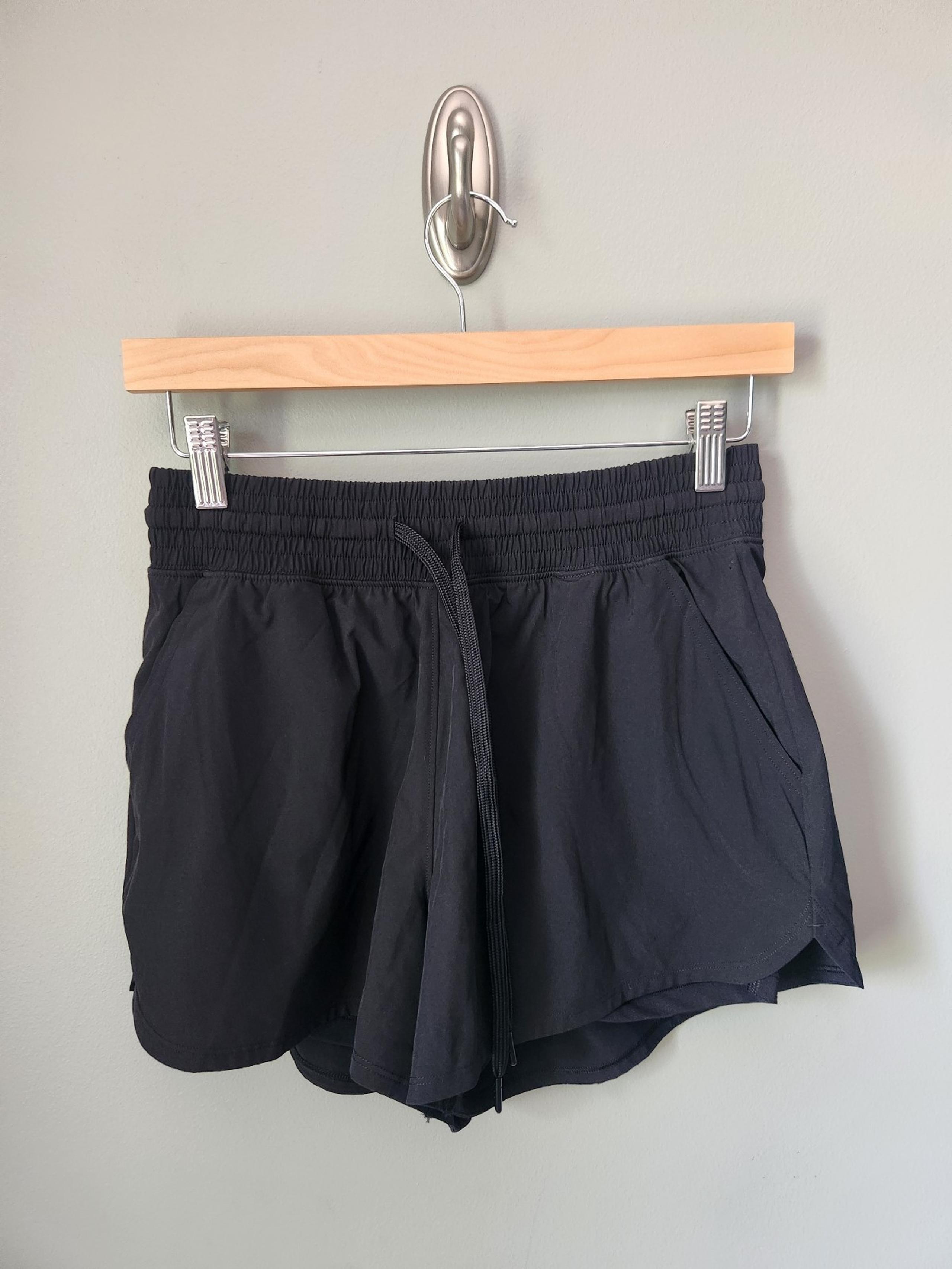 YPB Abercrombie MotionTek Black Lined Active Shorts Size Small