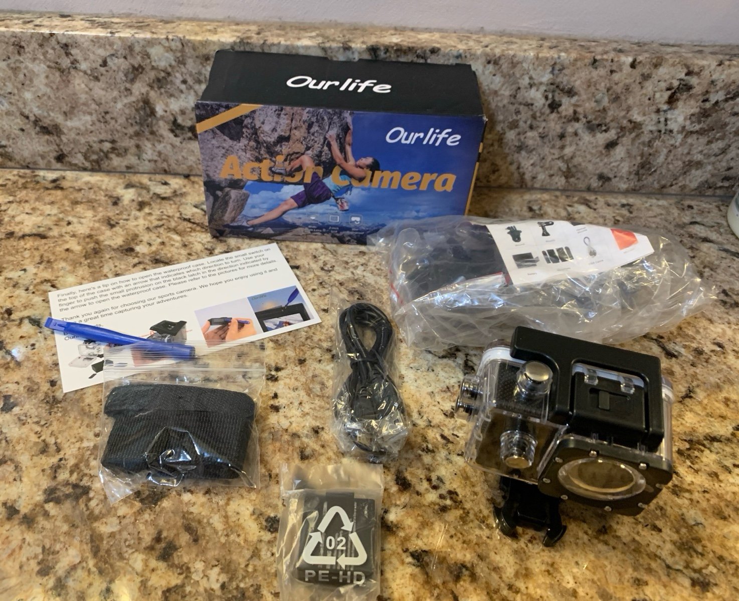 New! Ourlife Action Camera, designed for capturing photos and videos at outdoor