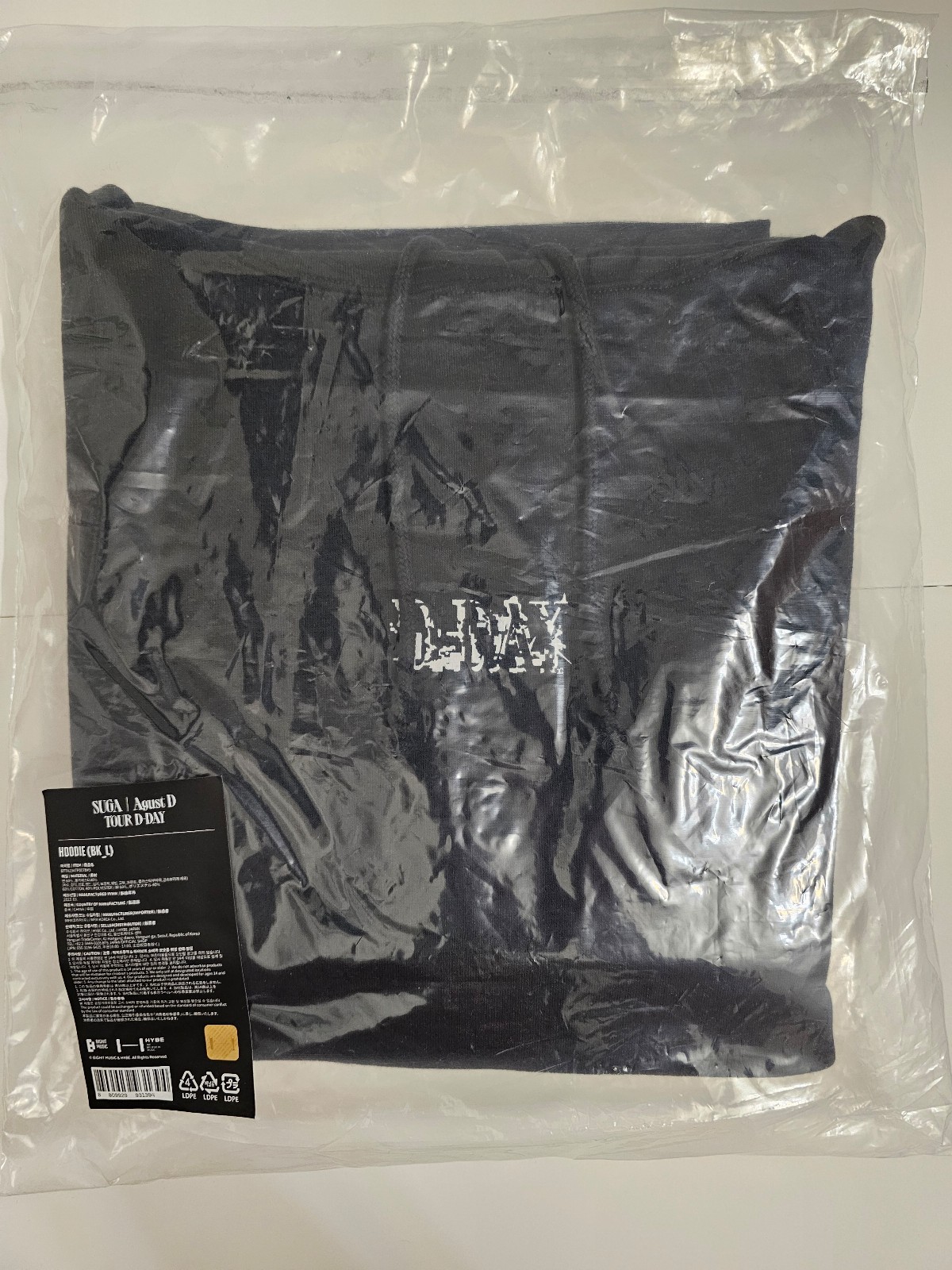 BTS Suga Agust D D-Day hoodie L