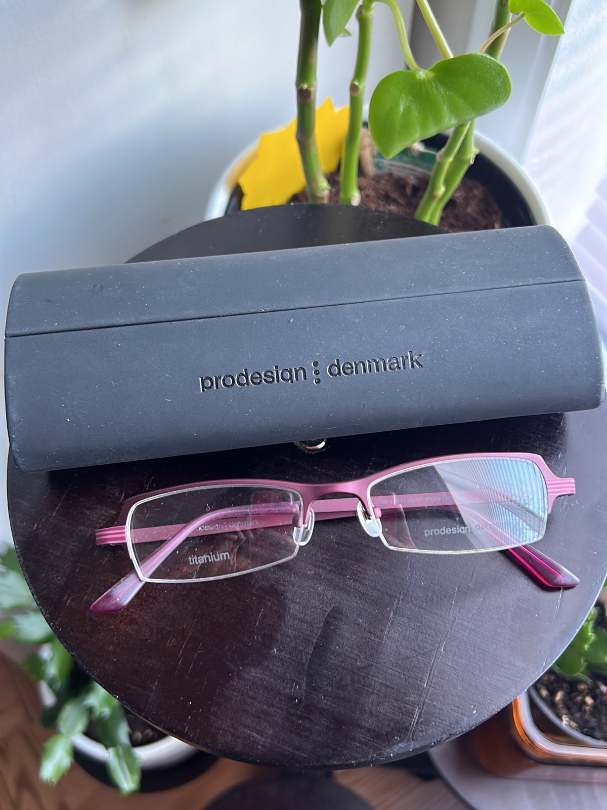 Pure Titanium Glasses Pink Pro Design Frames