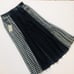 Verdad Silk and Leather Long Pleated Ski