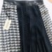 Verdad Silk and Leather Long Pleated Ski