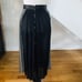 Verdad Silk and Leather Long Pleated Ski