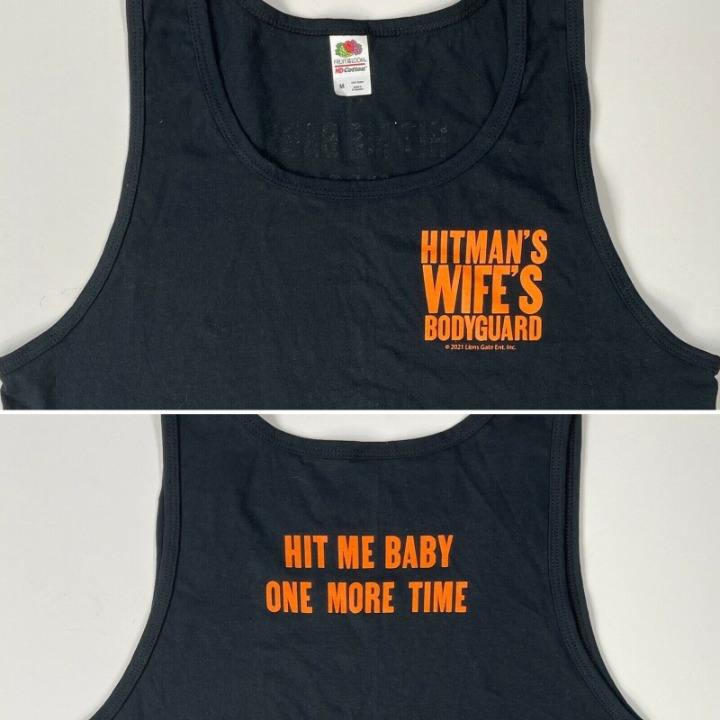 Hitmans Wifes Bodyguard Hit Me Baby One More Time Promo M Tank Top Medium Mens