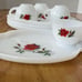 Vintage Federal Glass Rosecrest Tea Set